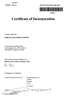 Сертификат корпорации